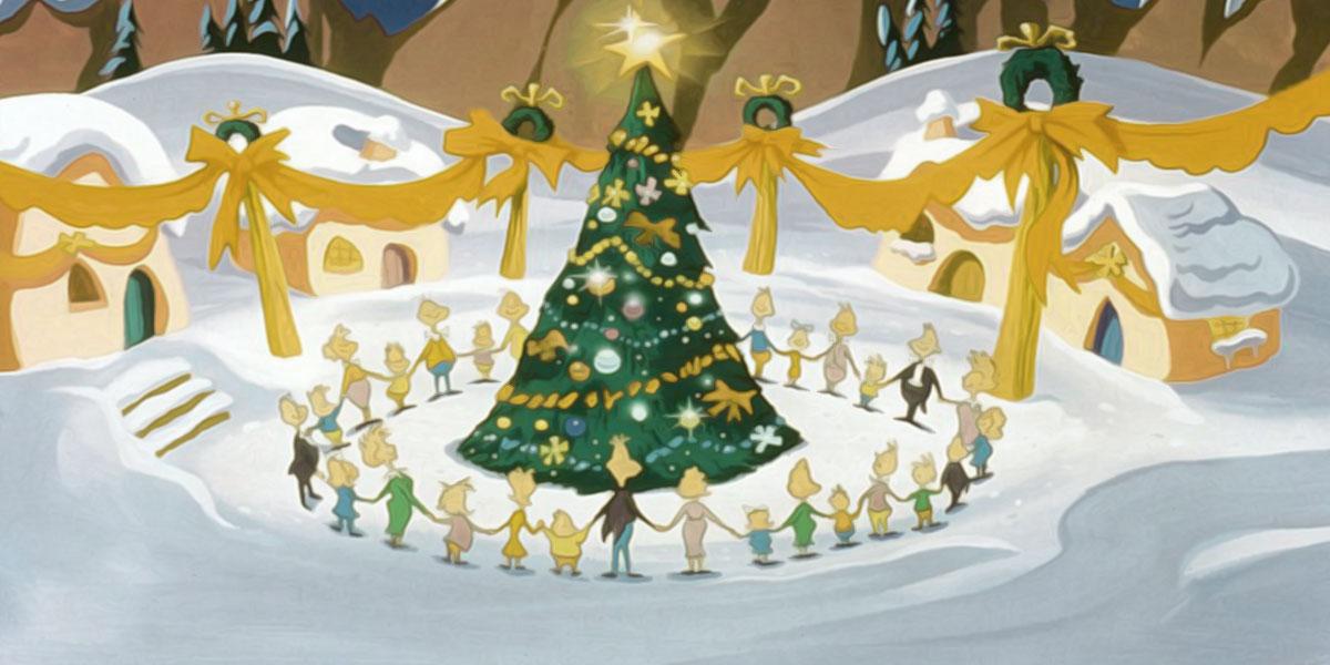 谁在圣诞树旁唱歌的插图